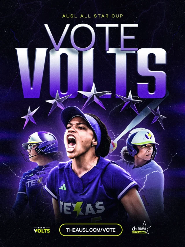 Fan voting is LIVE!
Vote for your favorite Volts daily from now through June 30th for the 2026 AUSL All Star Cup
more info and how to vote at theausl.com