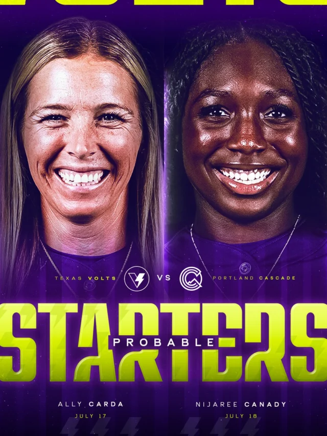 Probable Starters for our final two games of the season

July 17: Ally Carda
July 18: NiJaree Canady