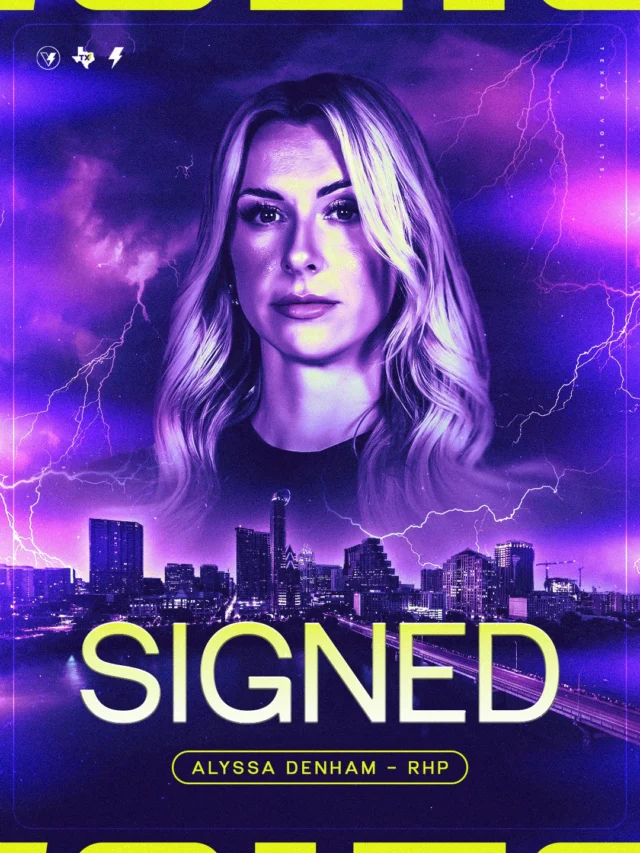 The comeback kid is signed for 2027 â¡ï¸
RHP Alyssa Denham has signed a standard player agreement with the Texas Volts for the 2027 season. Soooooooo ready to get her back in the circle ð¤