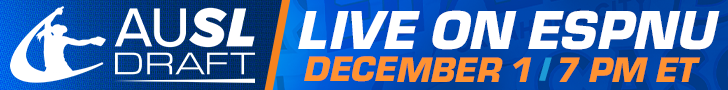 AUSL Draft live on ESPNU on December 1 at 7 pm ET
