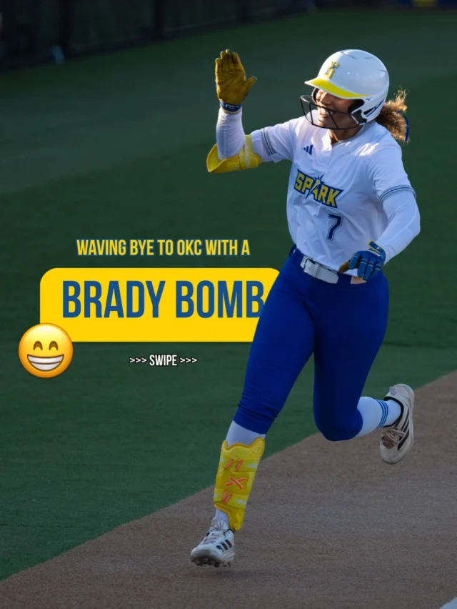 our last game in OKC wouldnât be complete without a @mayabrady_ blast ð¥