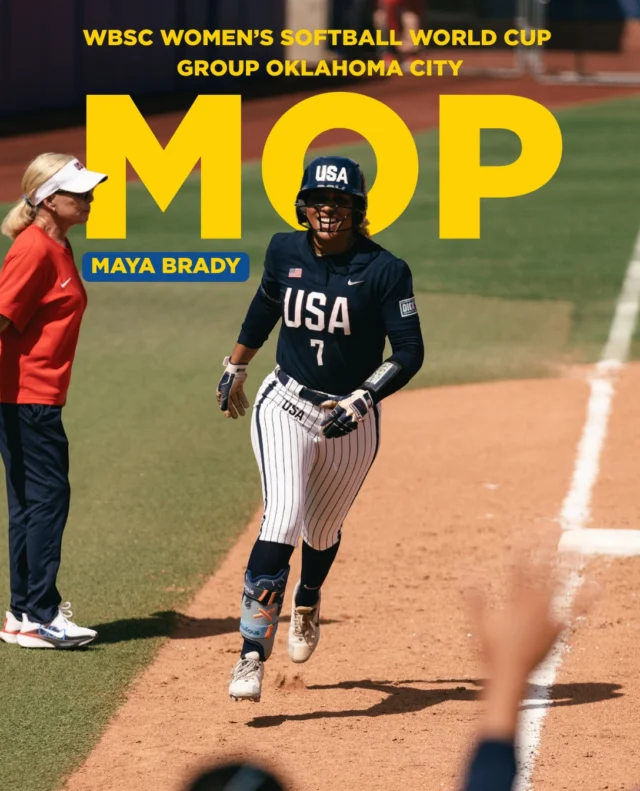 outstanding is an understatement ð

Maya Brady was named Most Outstanding Player at the @wbsc Womenâs Softball World Cup Group Stage last night!